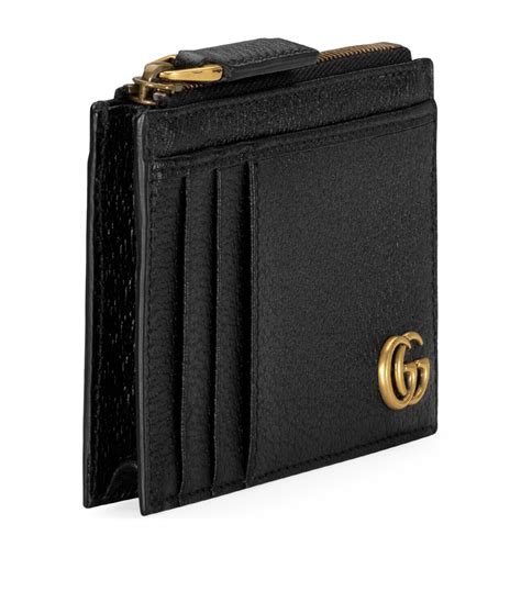 gucci black gg card holder